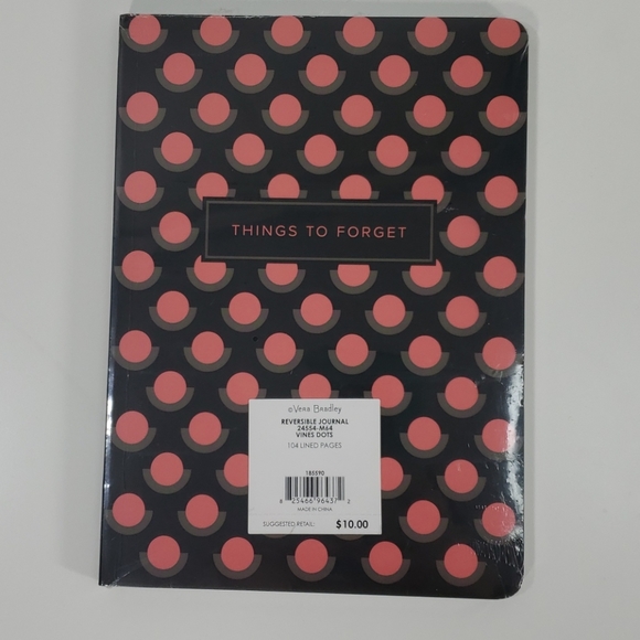 Vera Bradley Reversible Journal(Vines Dots) - Picture 2 of 3